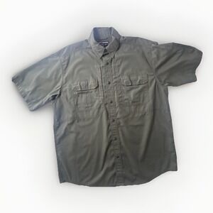 5.11 Tactical Shirt Green Short Sleeve Duty Uniform Men's Large Regular